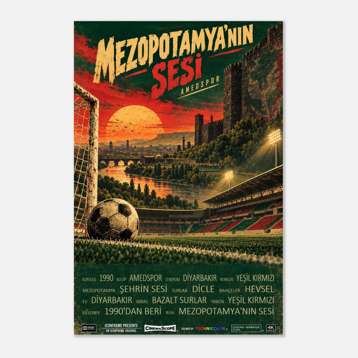 Amed SFK Poster „Mezopotamya’nın Sesi“ – 30 × 45 cm, ohne Rahmen