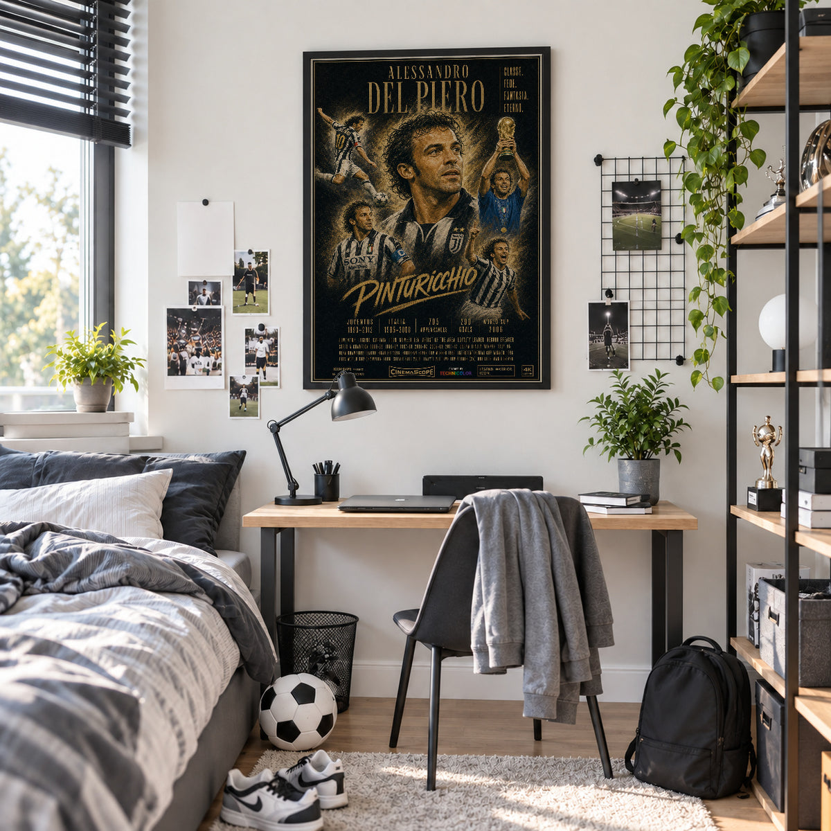 A. Del Piero Poster im Jugendzimmer