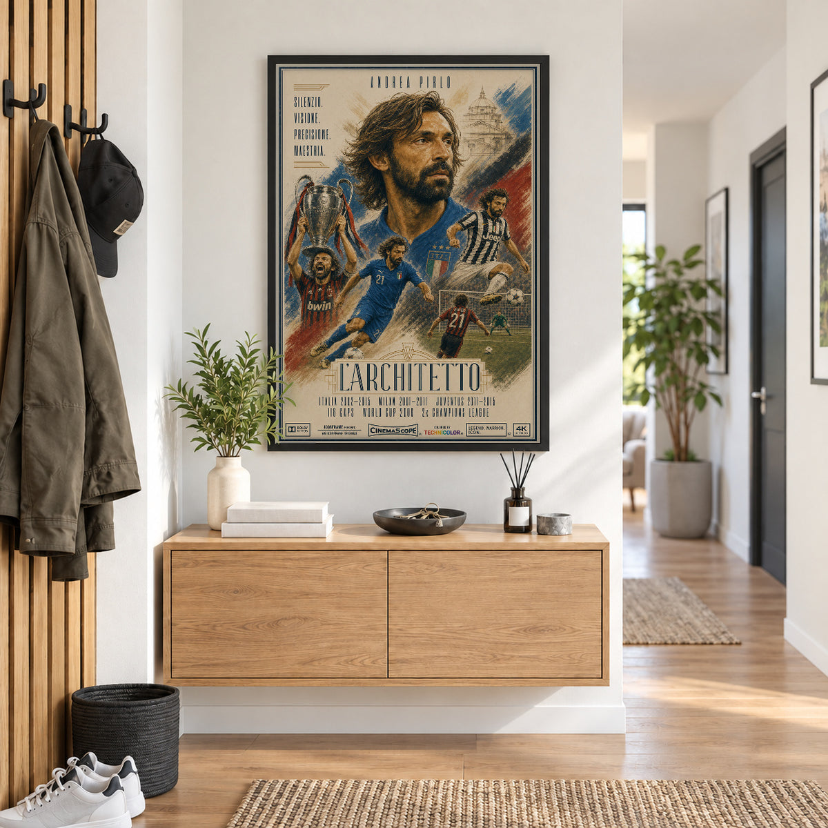 Andrea Pirlo Poster im Flur
