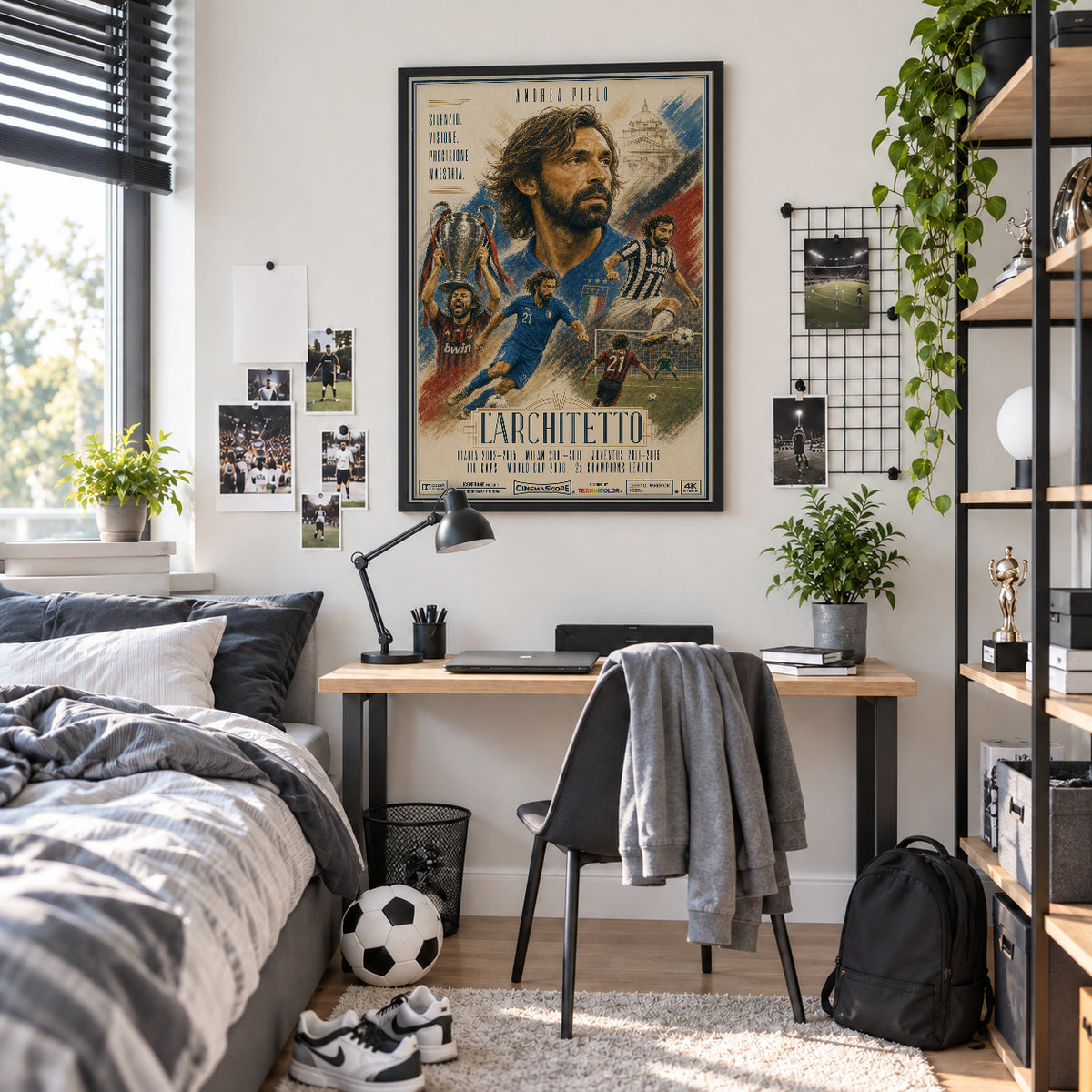 Andrea Pirlo Poster im Jugendzimmer