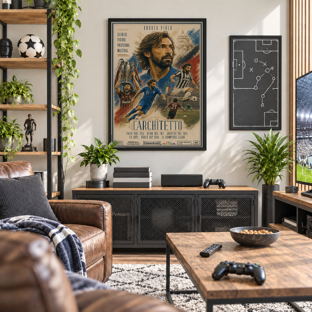 Andrea Pirlo Poster in der Männerhöhle