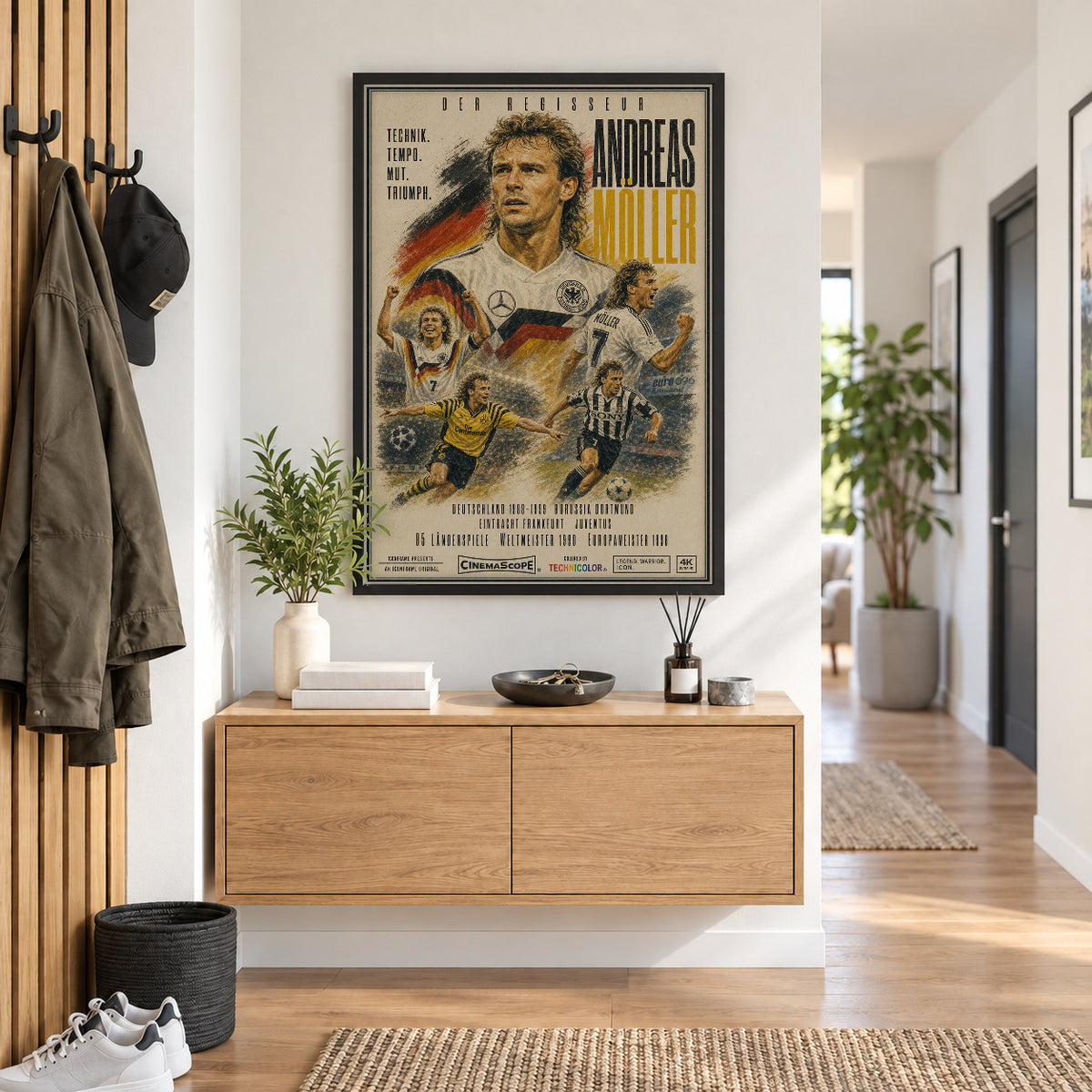 Andreas Möller Poster im Flur