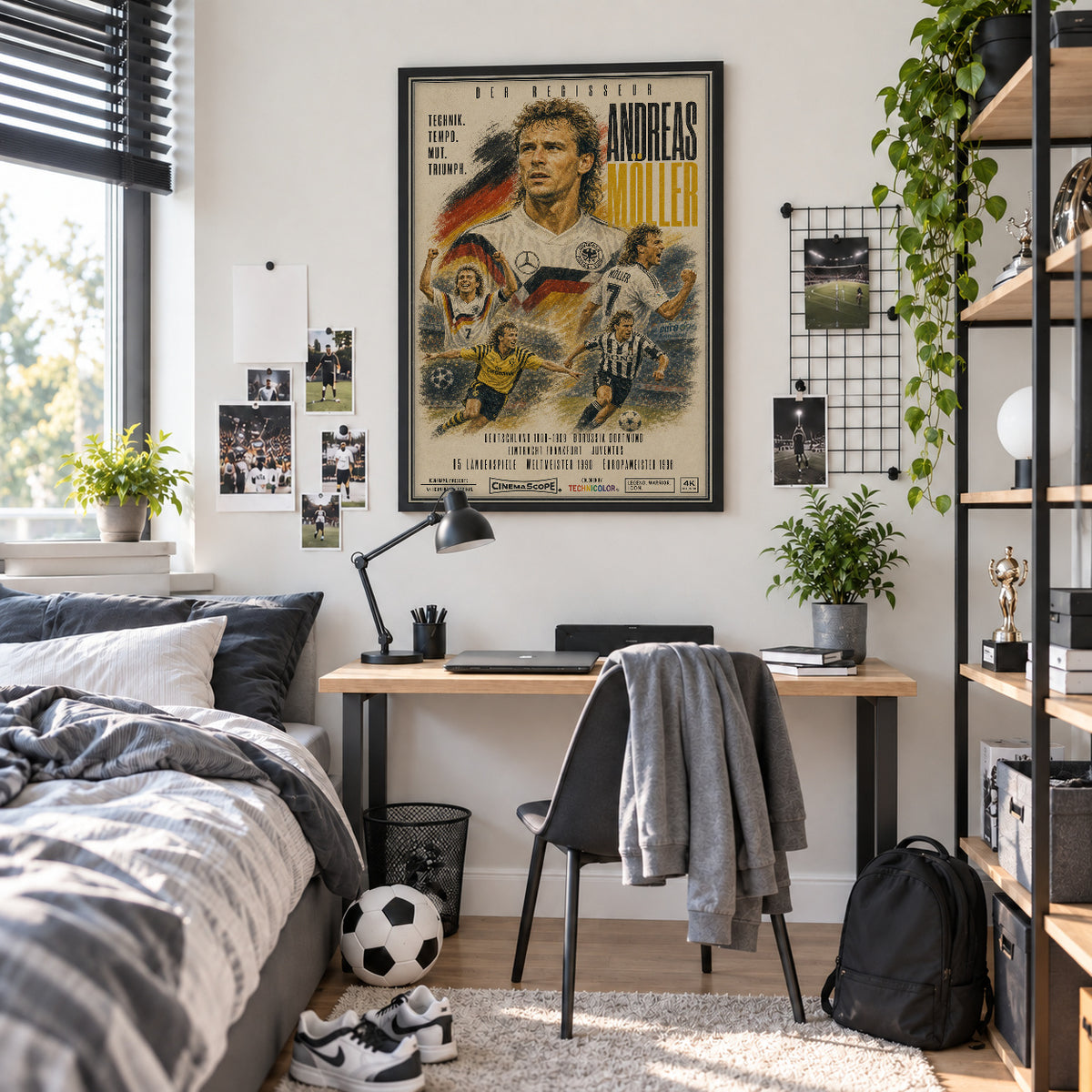 Andreas Möller Poster im Jugendzimmer