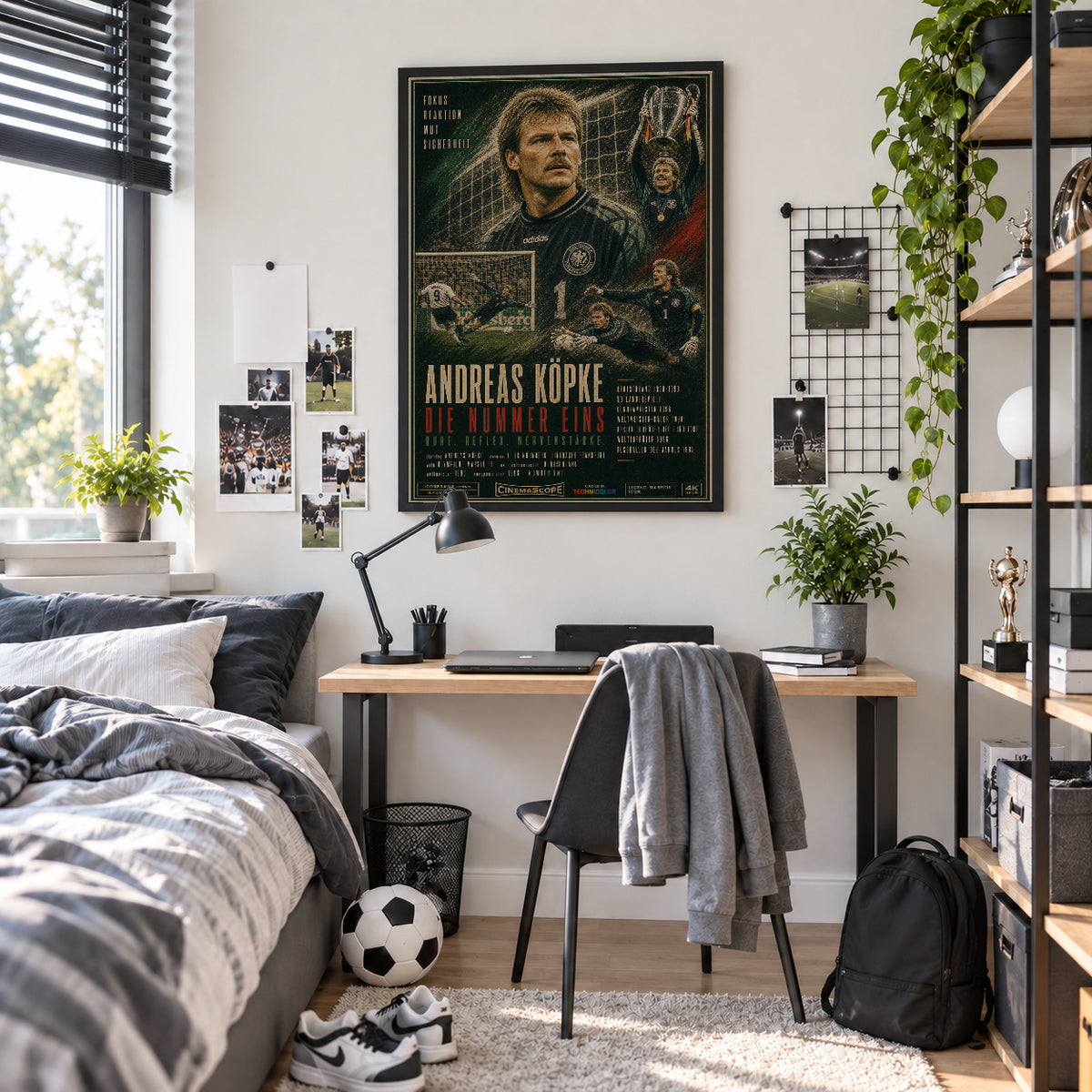 Andreas Köpke Poster im Jugendzimmer