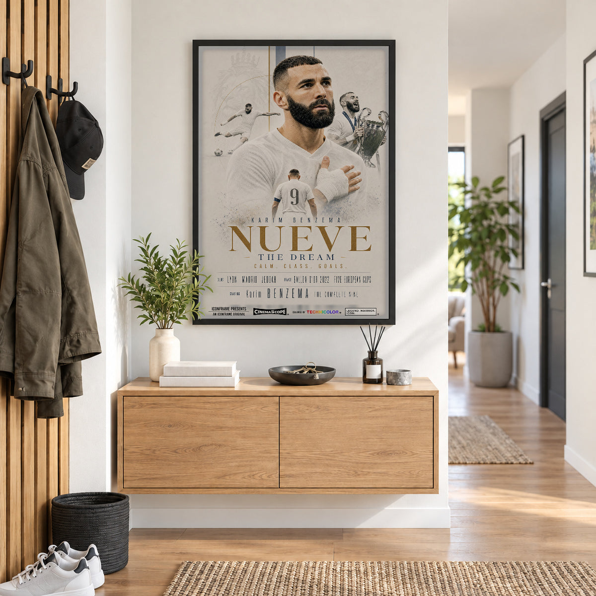 Karim Benzema Poster im Flur