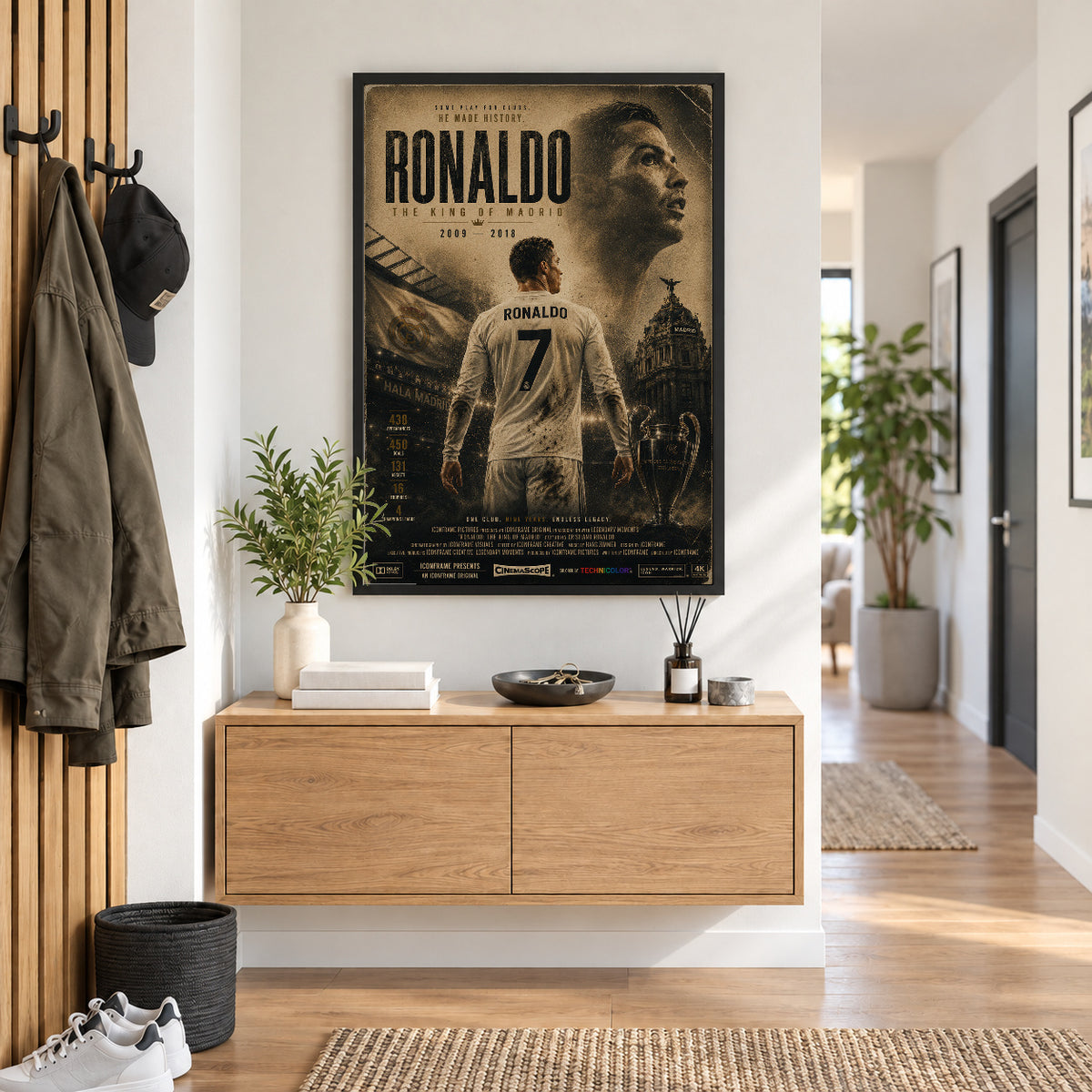 Cristiano Ronaldo Poster im Flur