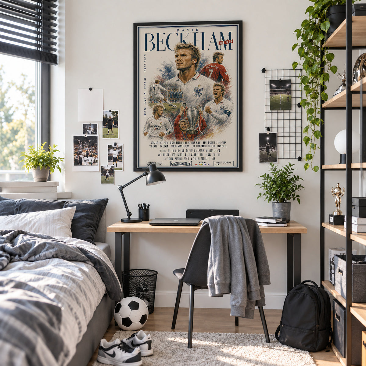 David Beckham Poster im Jugendzimmer
