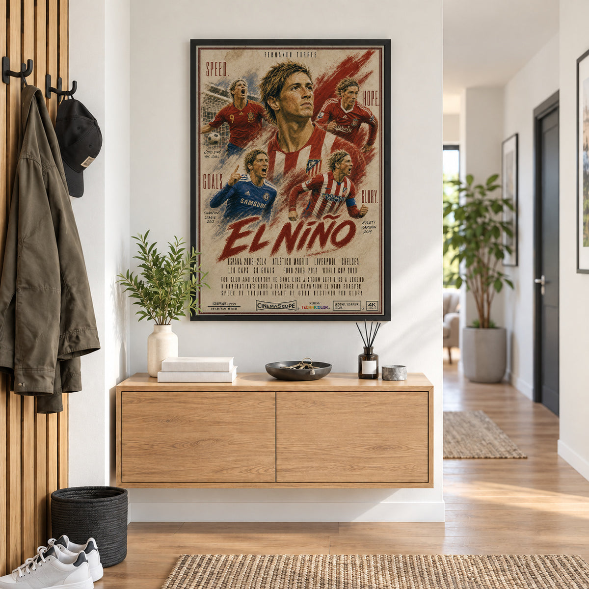 Fernando Torres Poster im Flur
