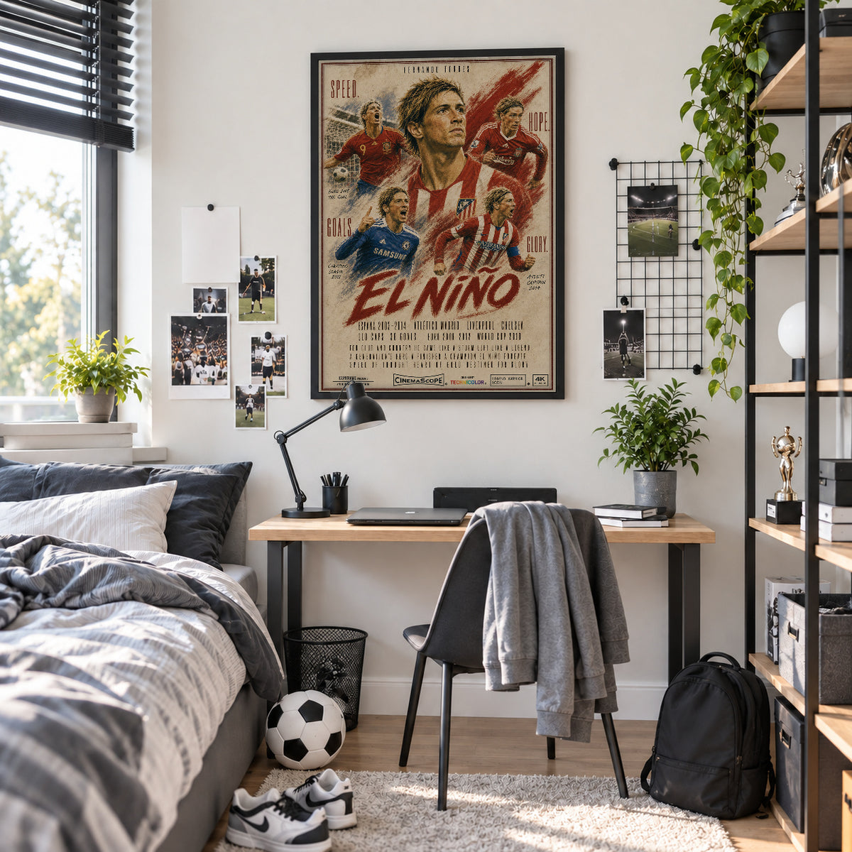 Fernando Torres Poster im Jugendzimmer