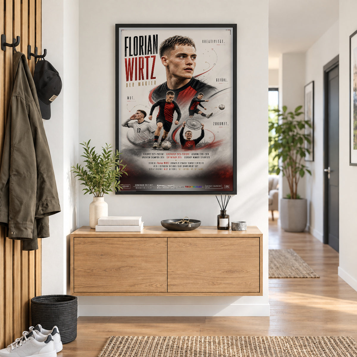Florian Wirtz Poster im Flur