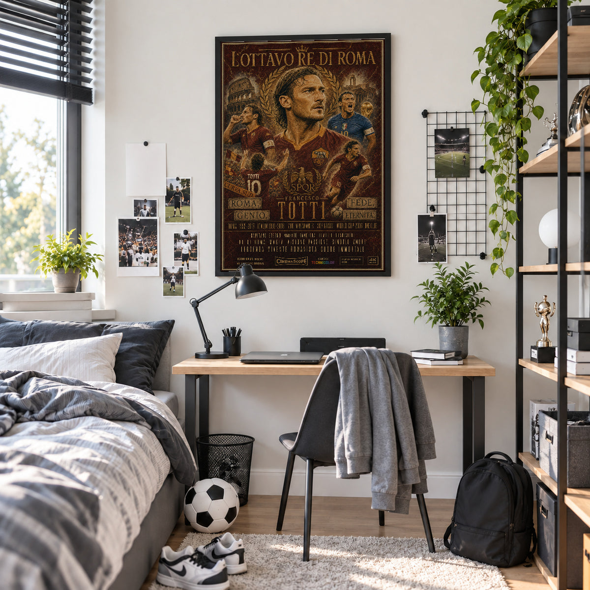 Francesco Totti Poster im Jugendzimmer