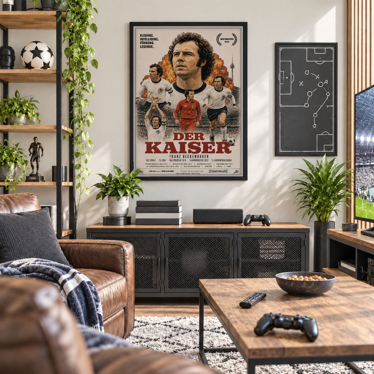 Franz Beckenbauer Poster in der Männerhöhle