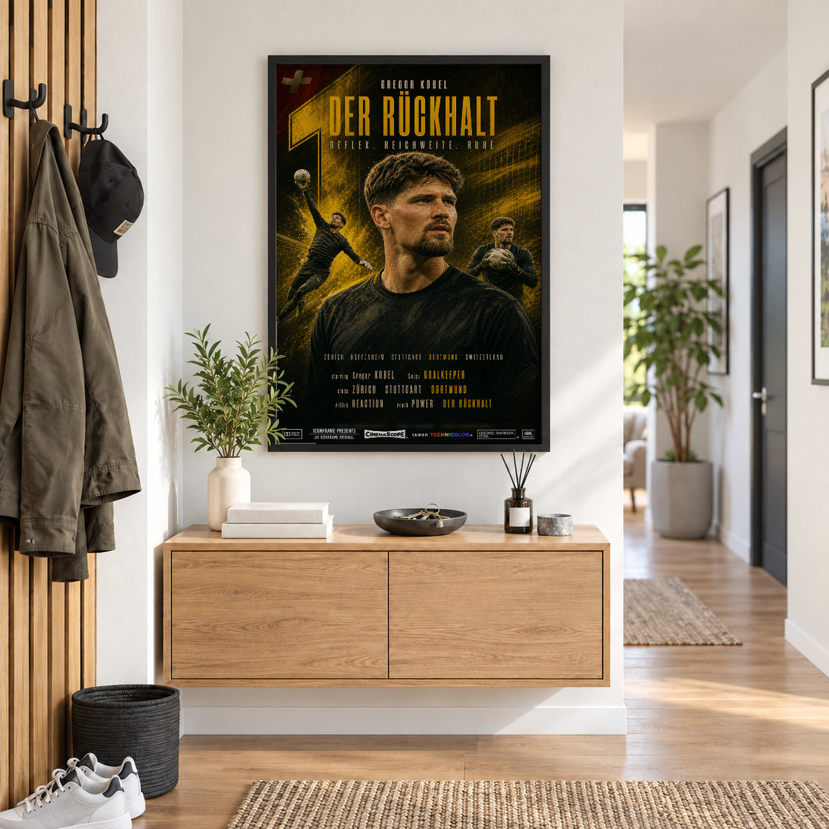 Gregor Kobel Poster im Flur