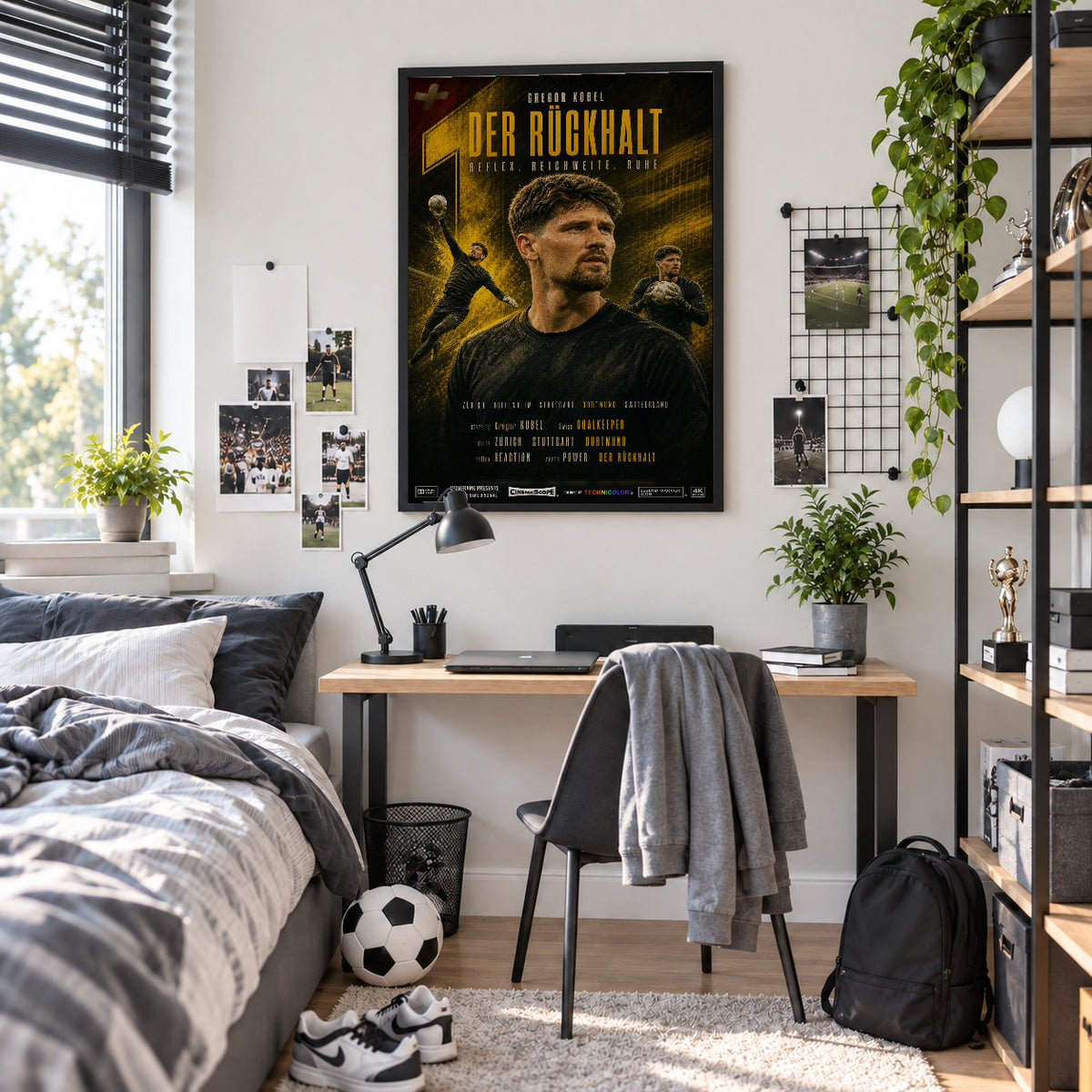 Gregor Kobel Poster im Jugendzimmer