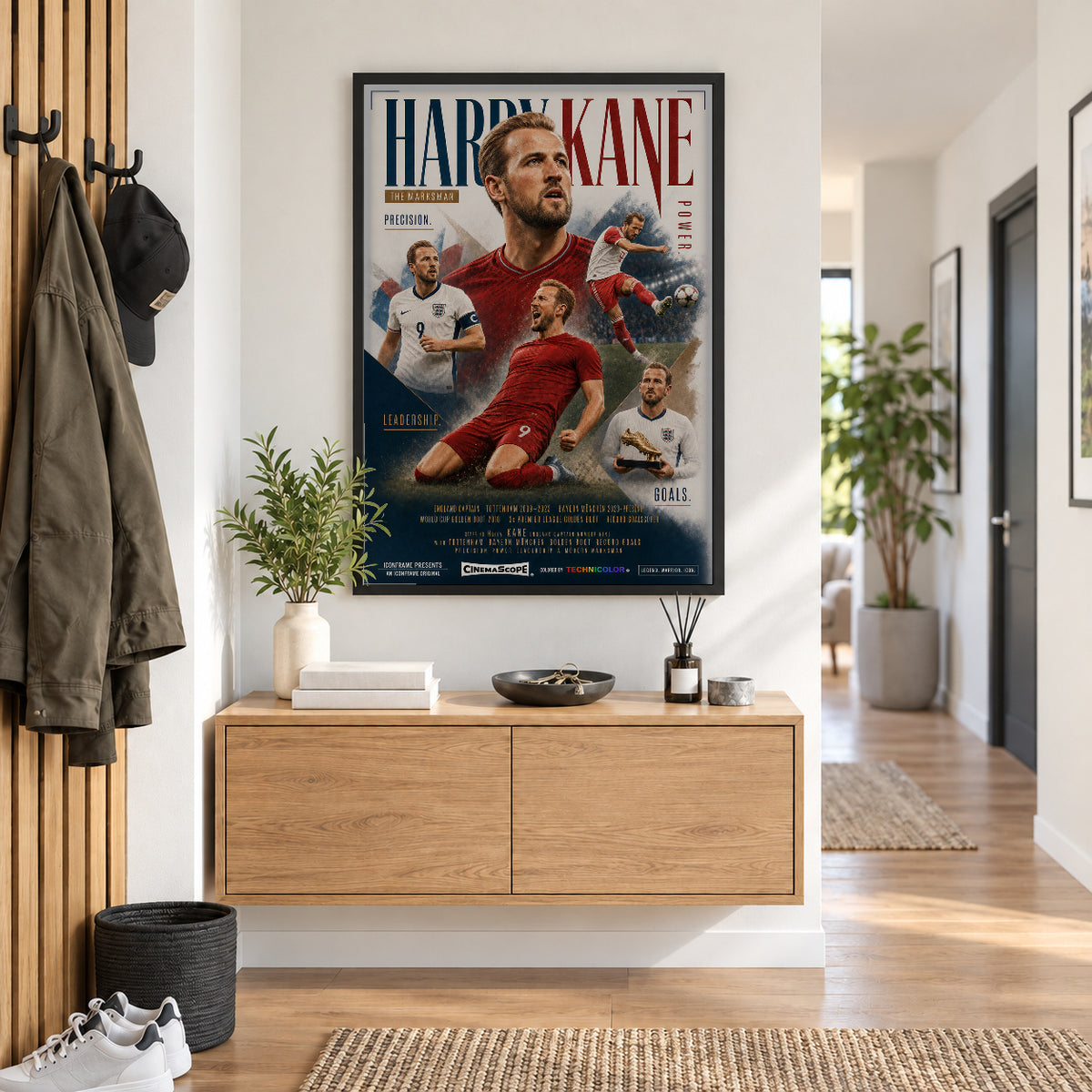 Harry Kane Poster im Flur