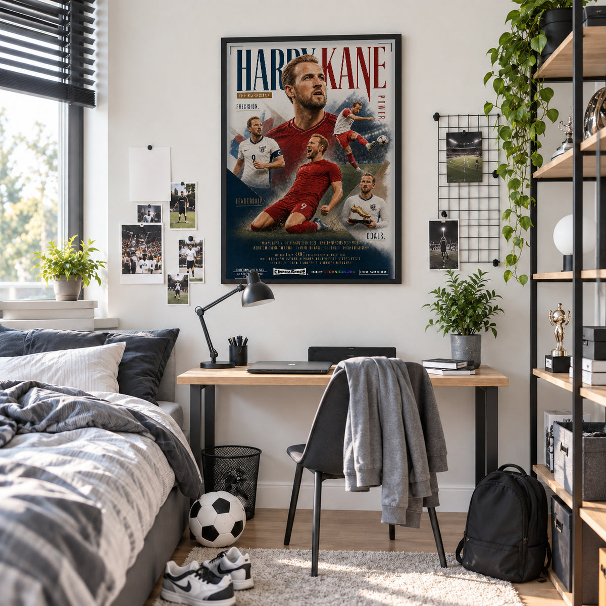 Harry Kane Poster im Jugendzimmer