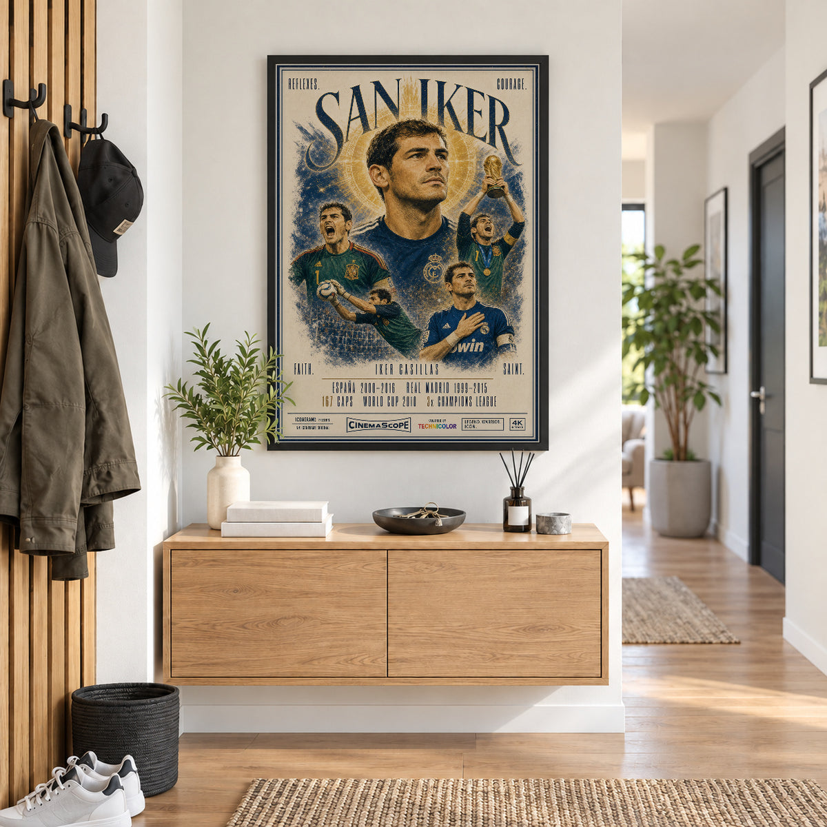 Iker Casillas Poster im Flur