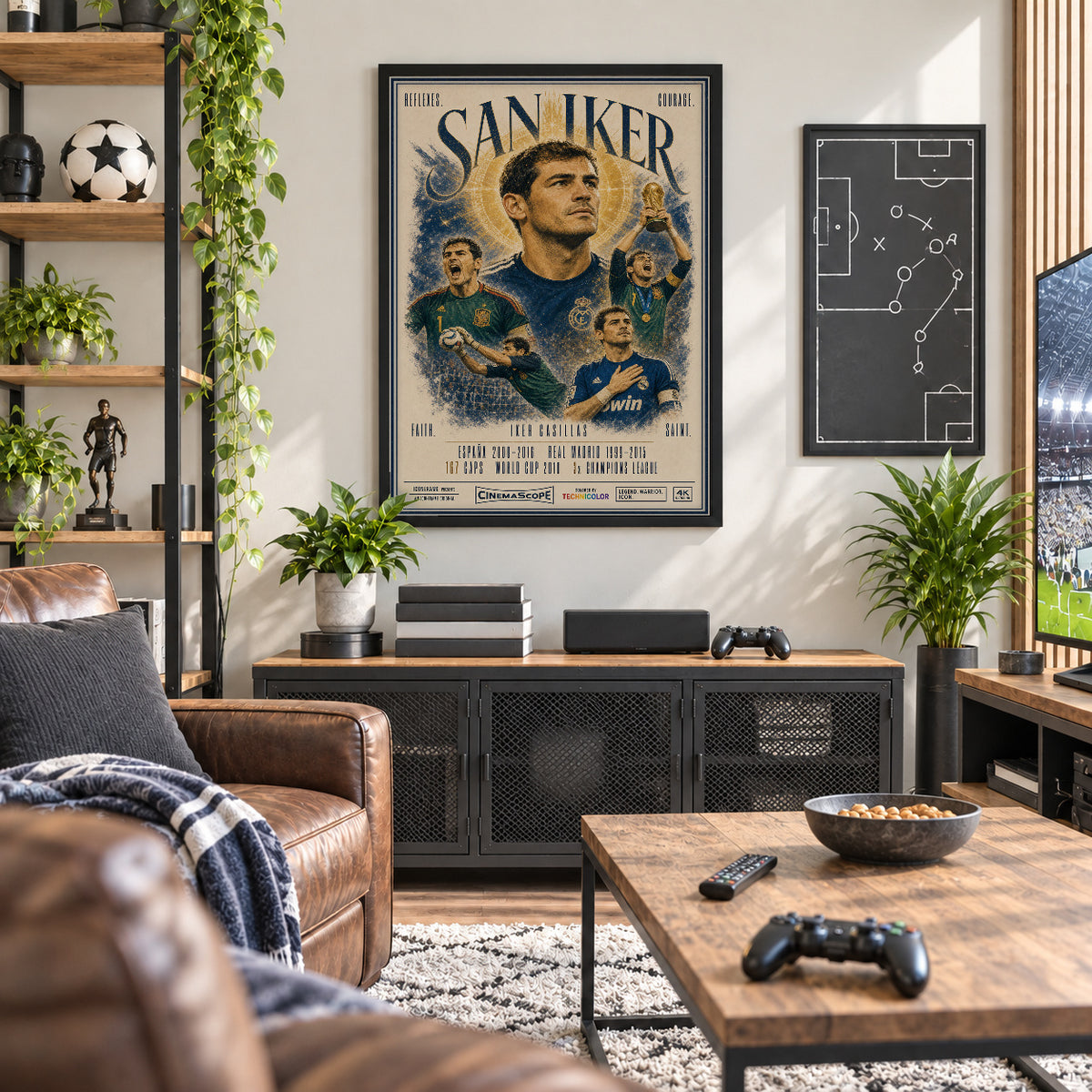 Iker Casillas Poster in der Männerhöhle