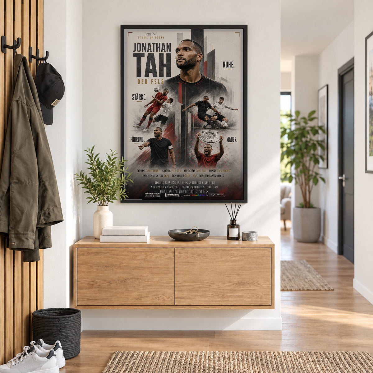 Jonathan Tah Poster im Flur