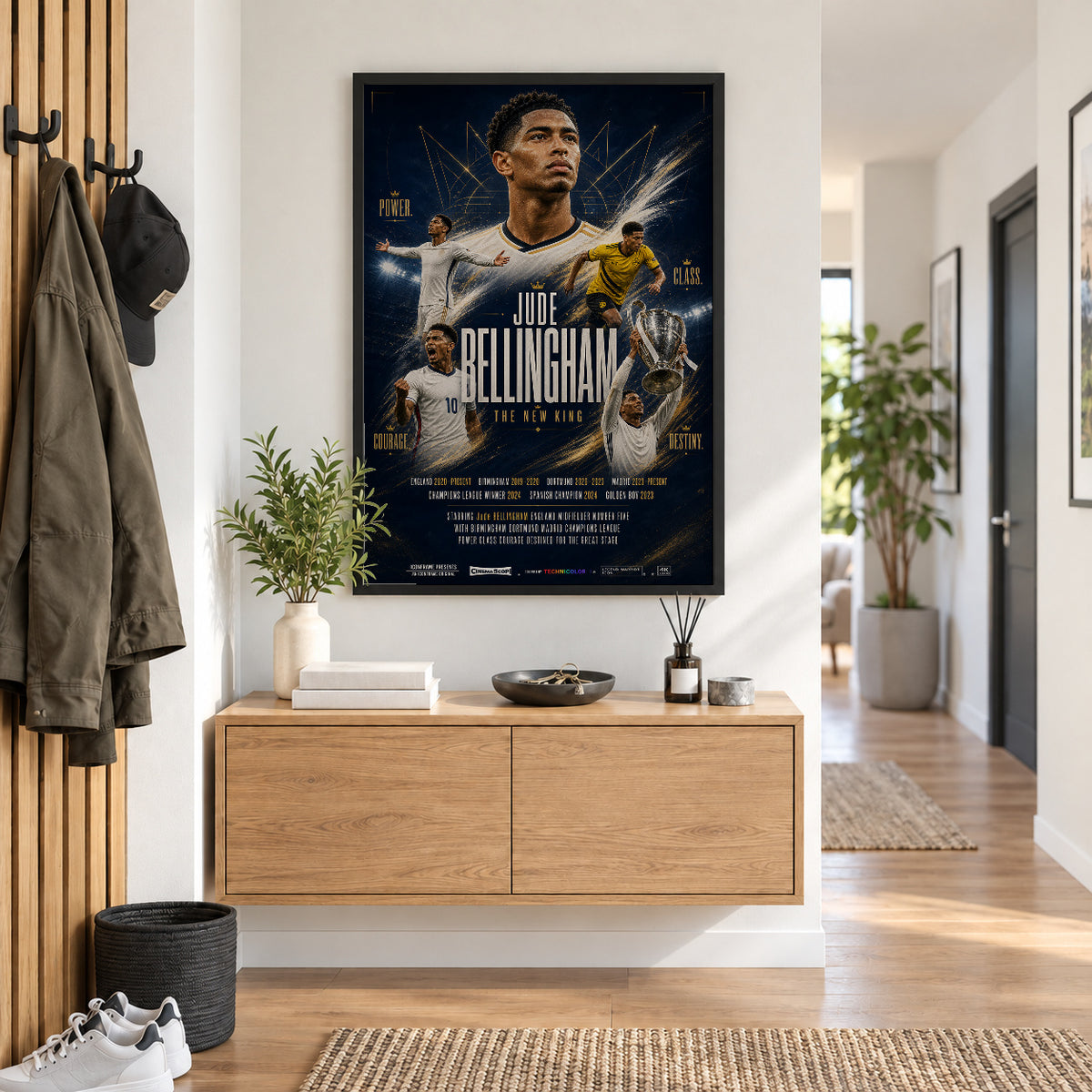 Jude Bellingham Poster im Flur