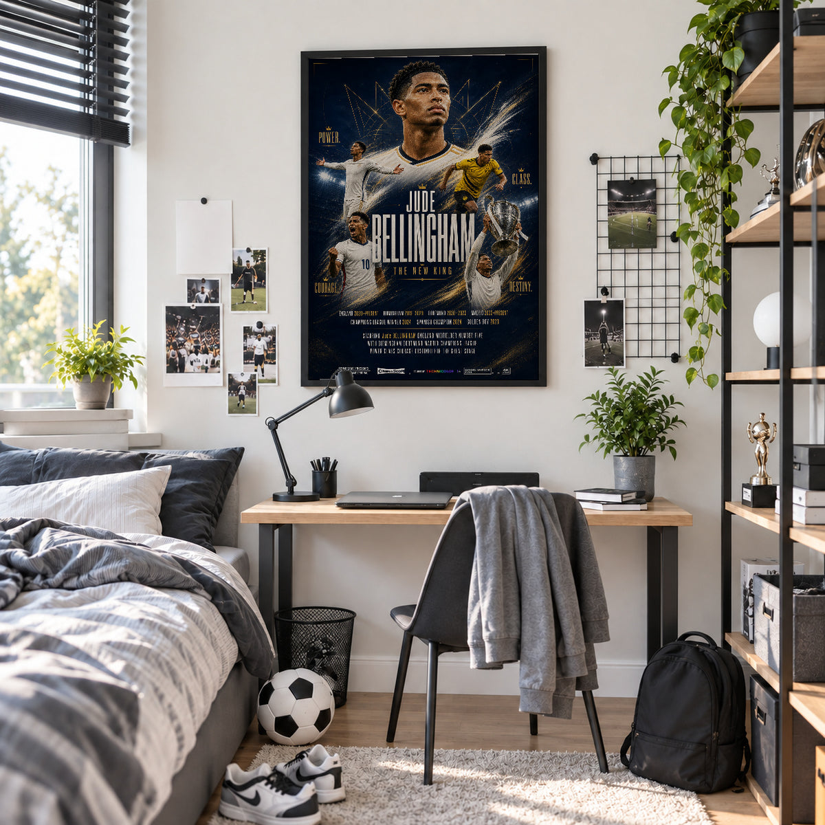 Jude Bellingham Poster im Jugendzimmer