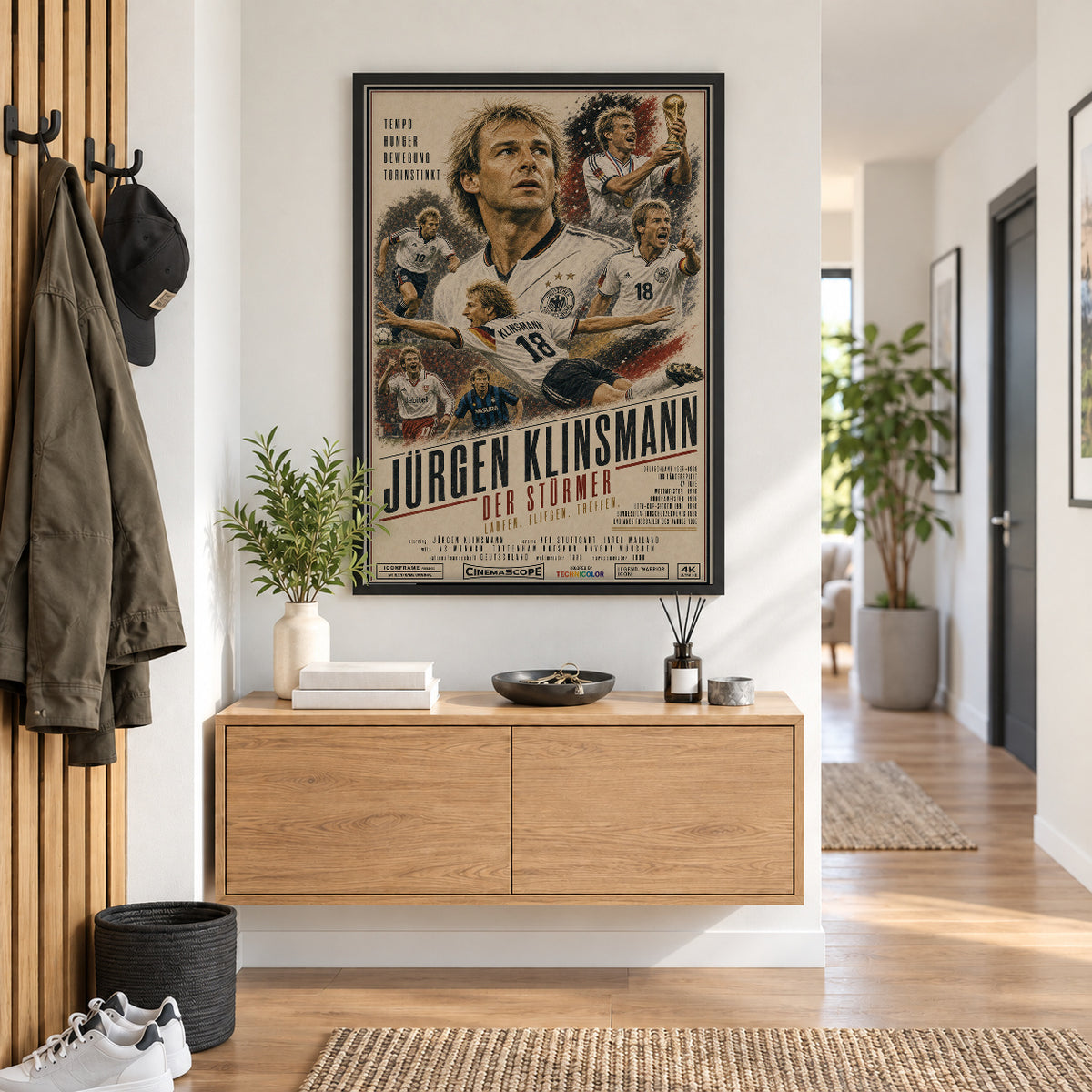 Jürgen Klinsmann Poster im Flur