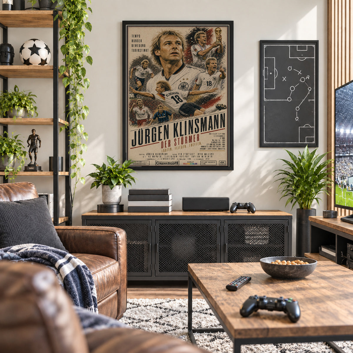 Jürgen Klinsmann Poster in der Männerhöhle