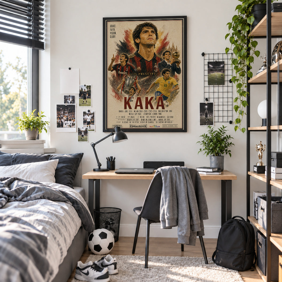 Kaká Poster im Jugendzimmer
