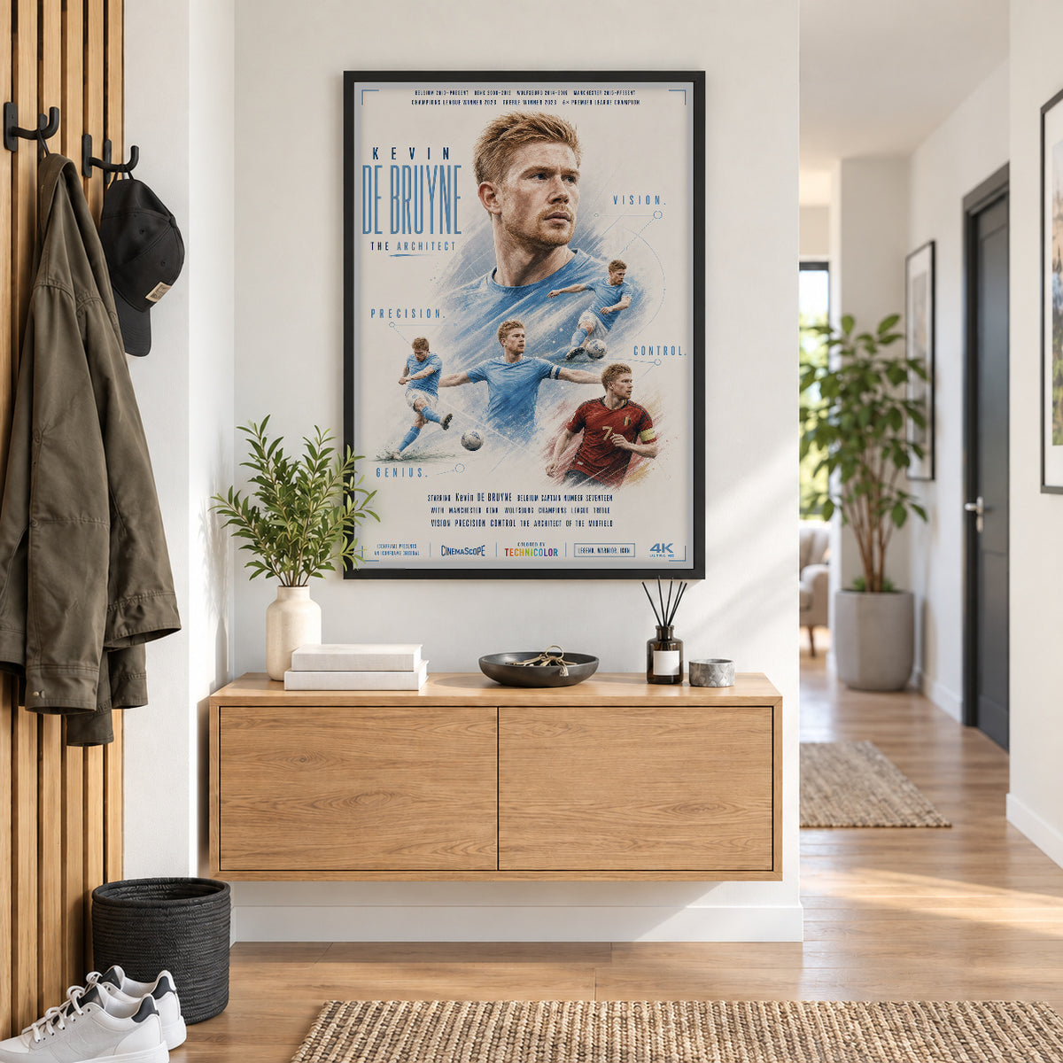 Kevin De Bruyne Poster im Flur