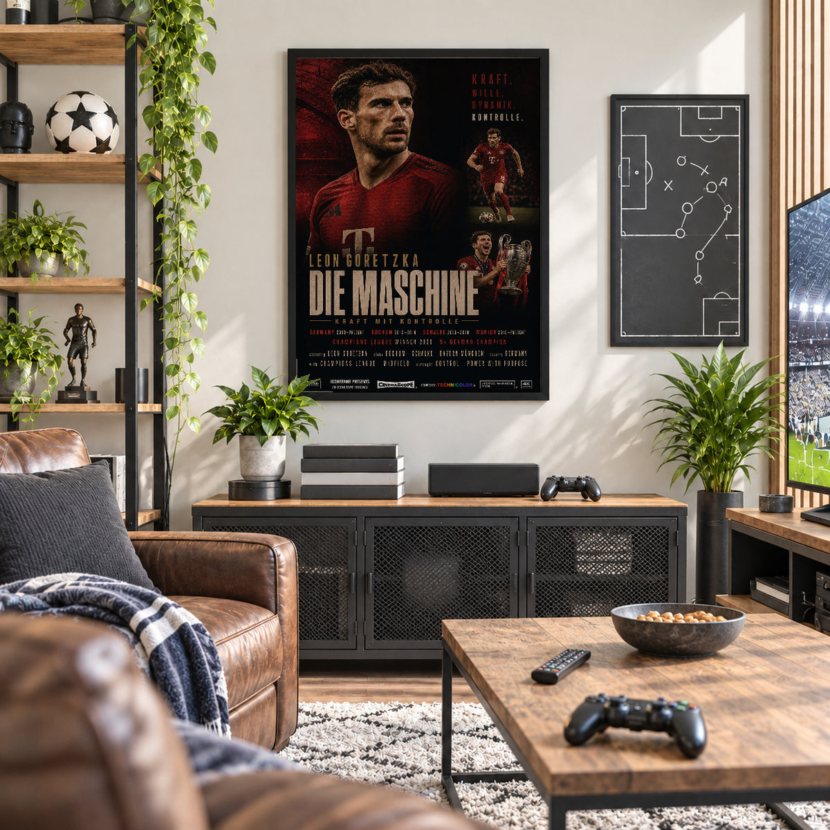 Leon Goretzka Poster in der Männerhöhle