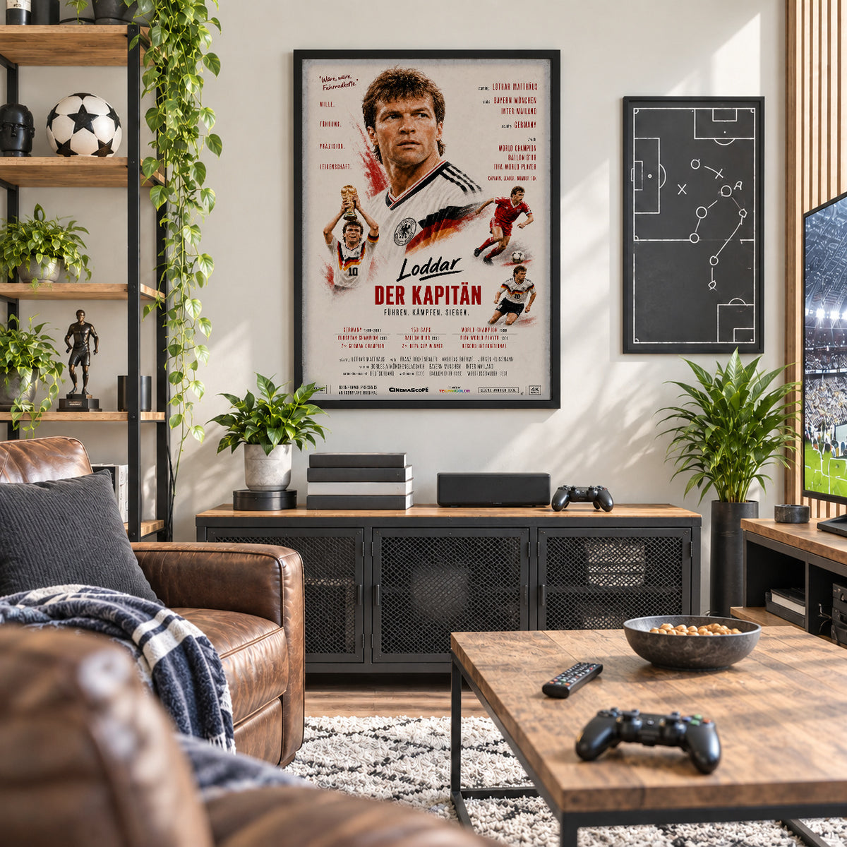 Lothar Matthäus Poster in der Männerhöhle