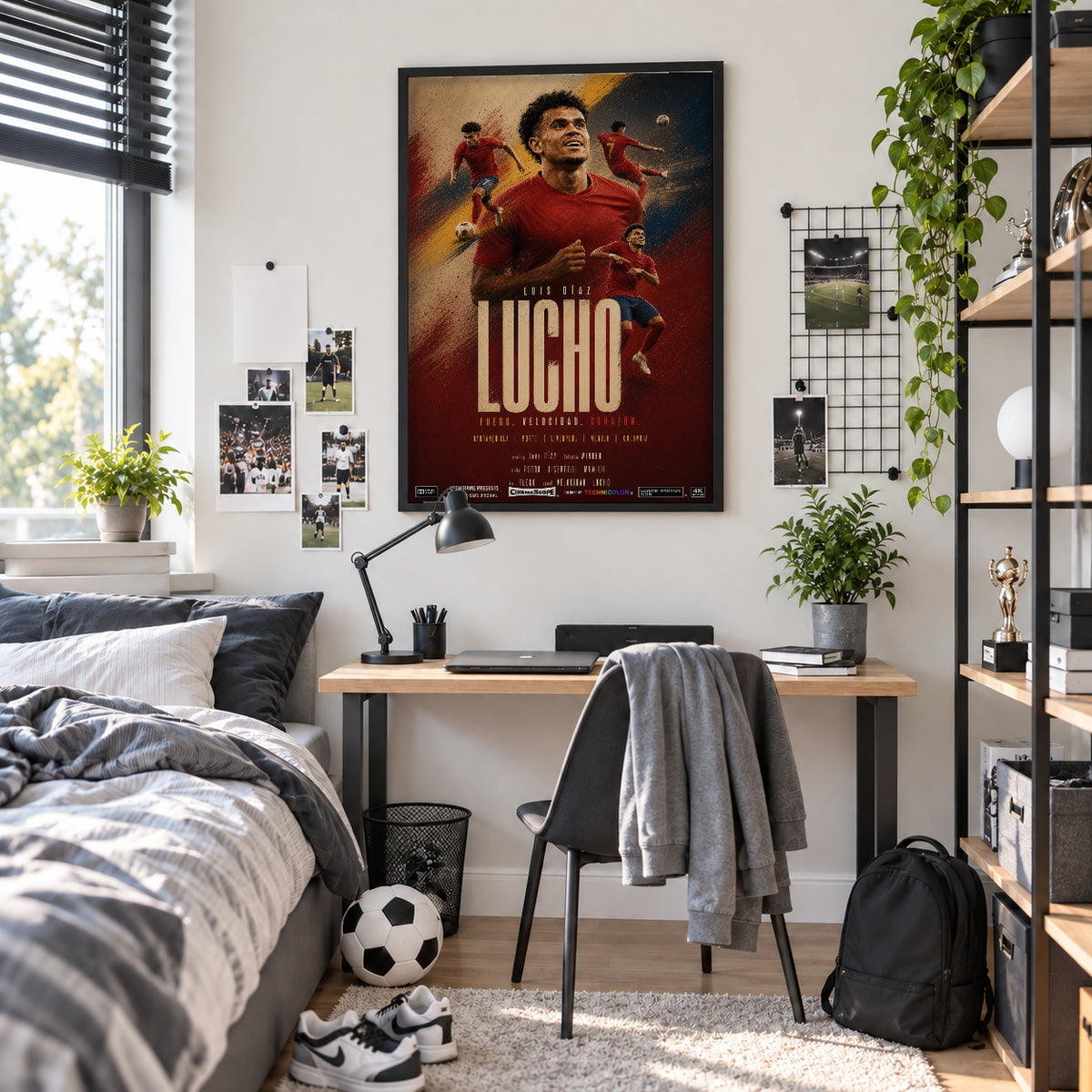 Luis Díaz Poster im Jugendzimmer