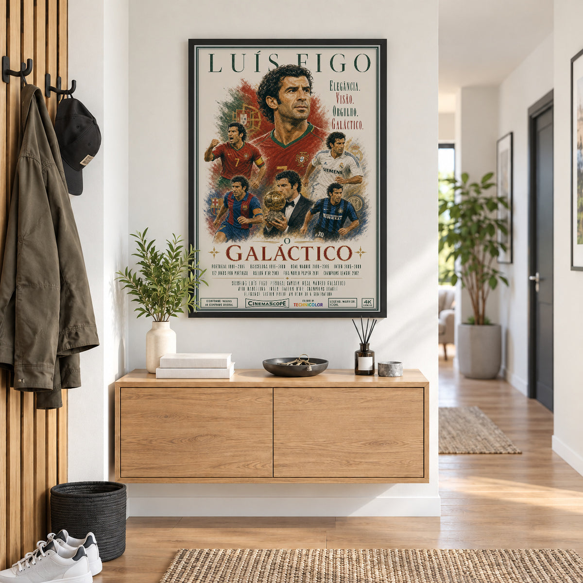 Luís Figo Poster im Flur