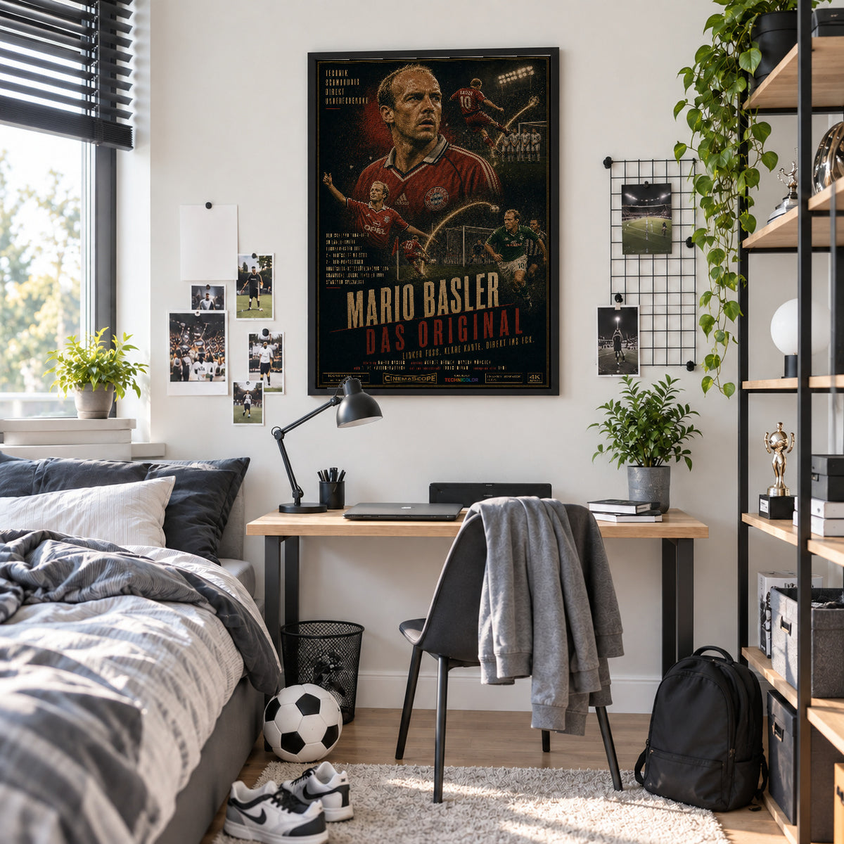 Mario Basler Poster im Jugendzimmer