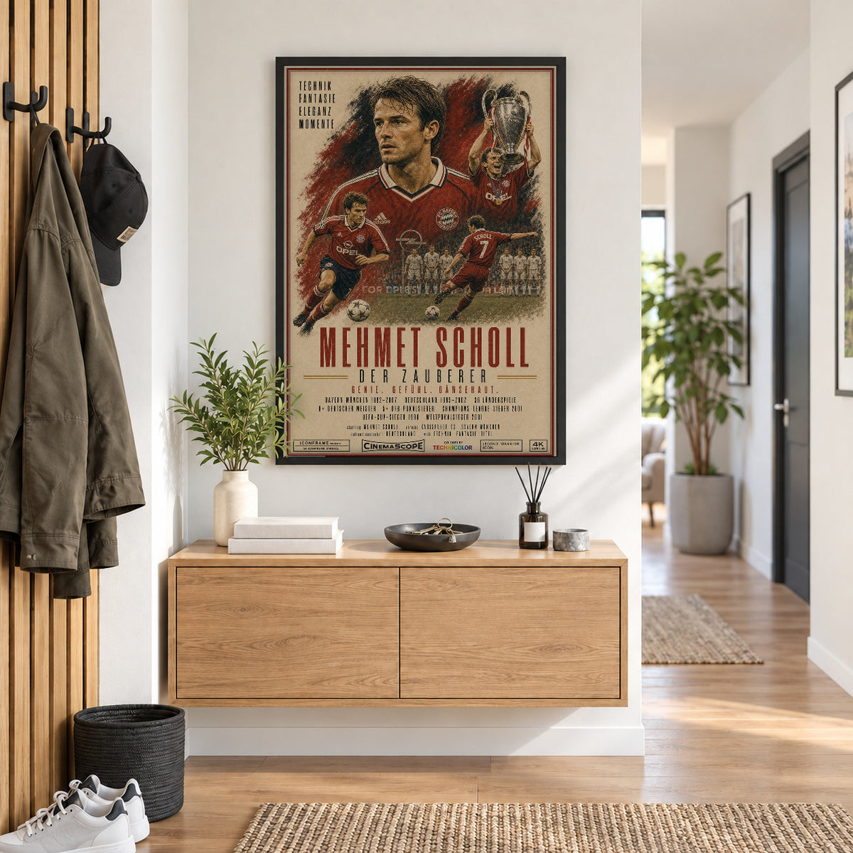 Mehmet Scholl Poster im Flur
