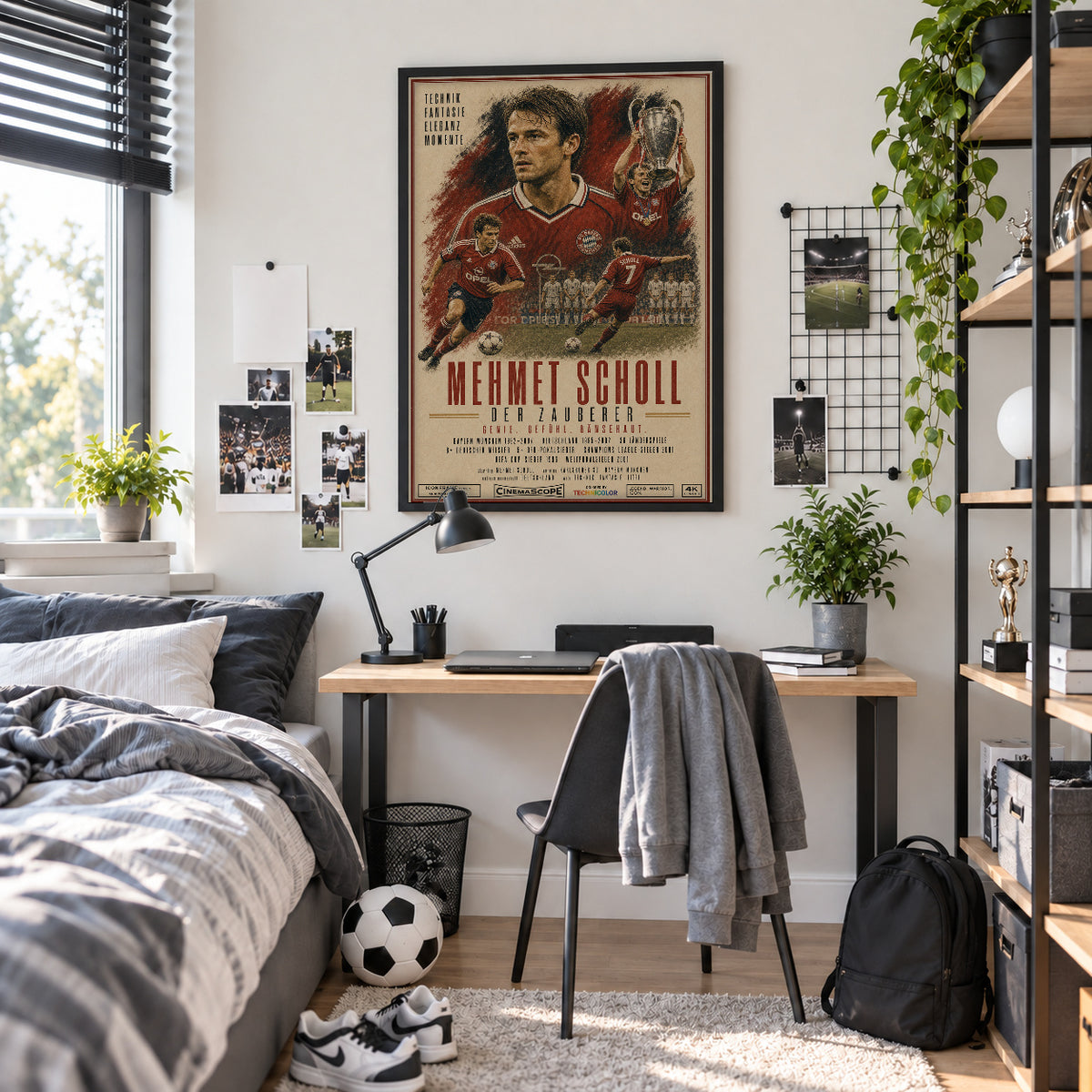 Mehmet Scholl Poster im Jugendzimmer
