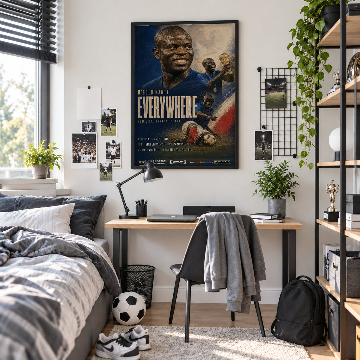N'Golo Kanté Poster im Jugendzimmer