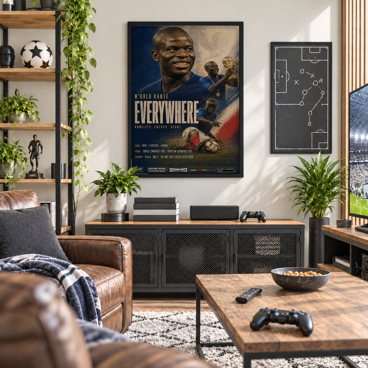 N'Golo Kanté Poster in der Männerhöhle