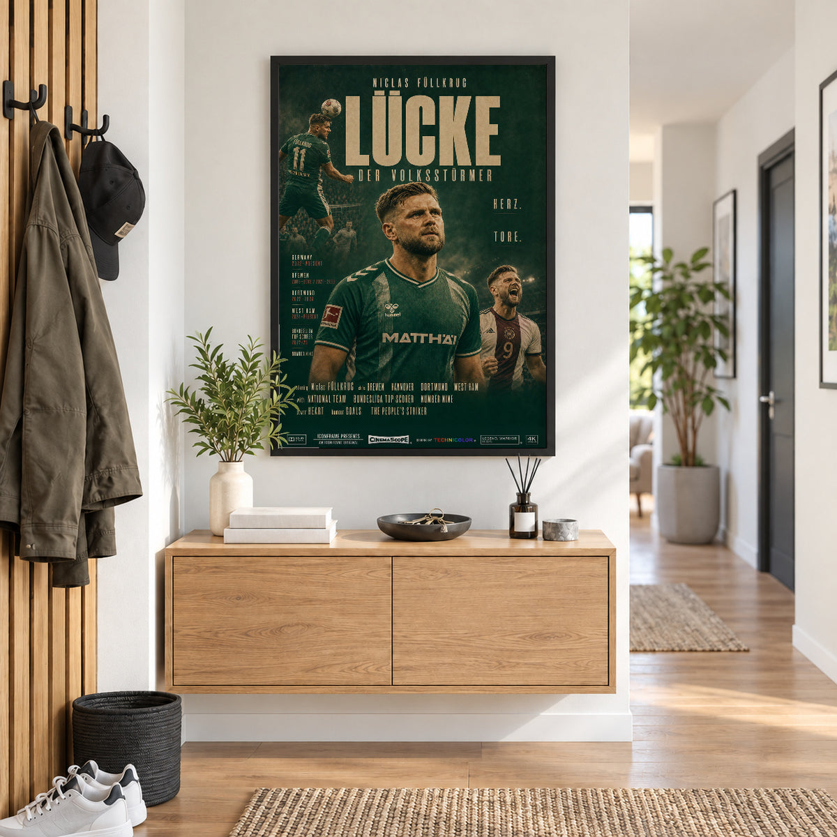 Niclas Füllkrug Poster im Flur