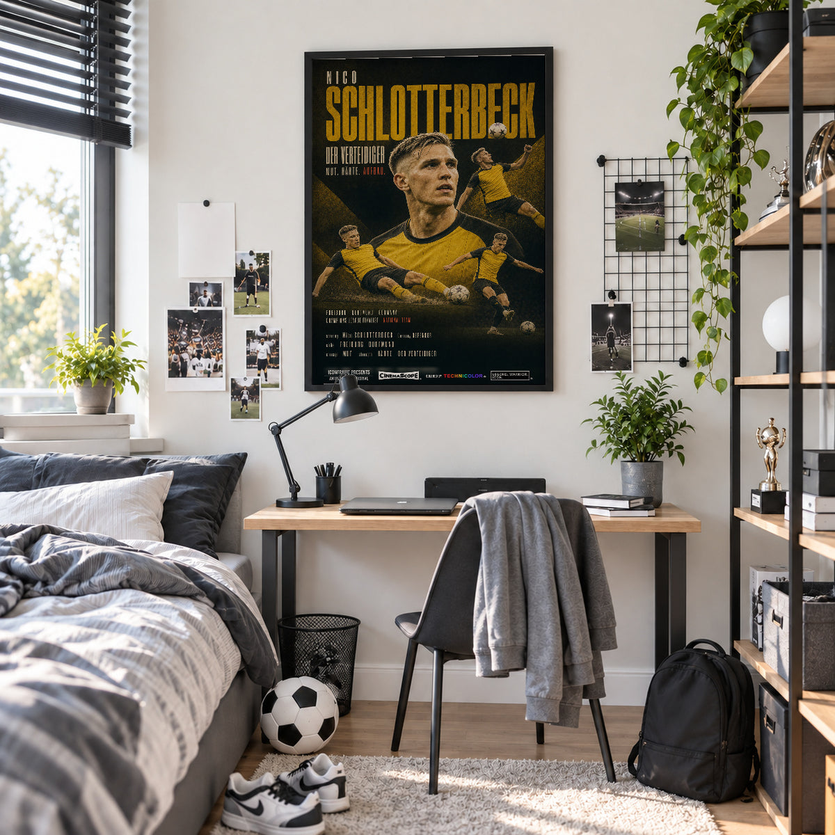 Nico Schlotterbeck Poster im Jugendzimmer
