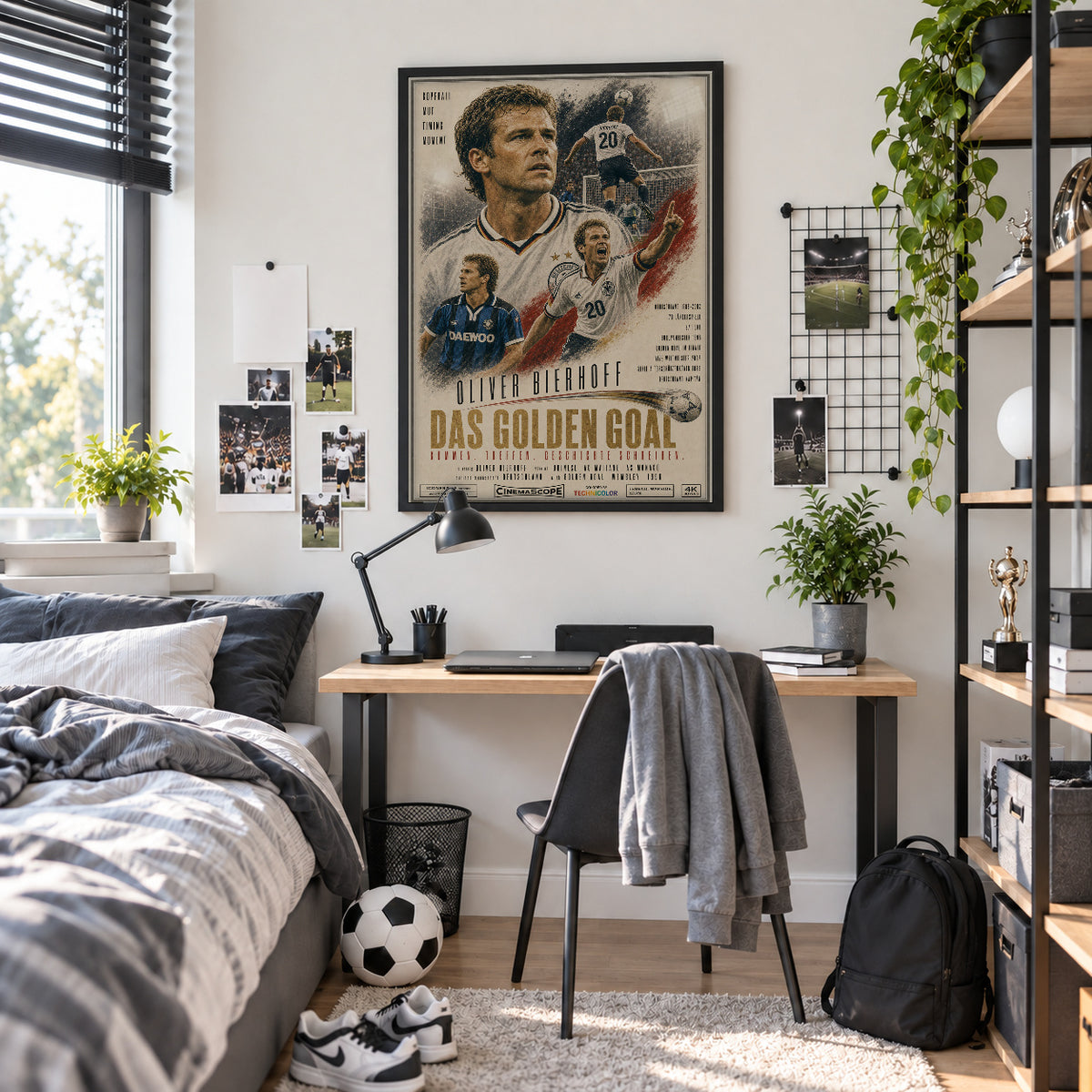 Oliver Bierhoff Poster im Jugendzimmer