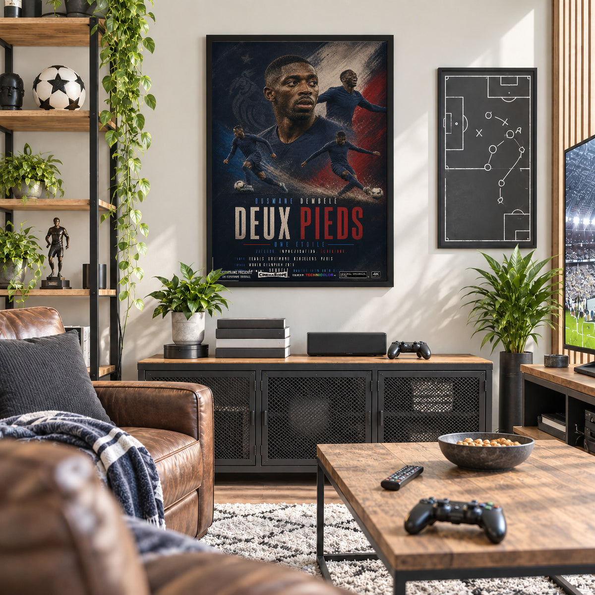 Ousmane Dembélé Poster in der Männerhöhle