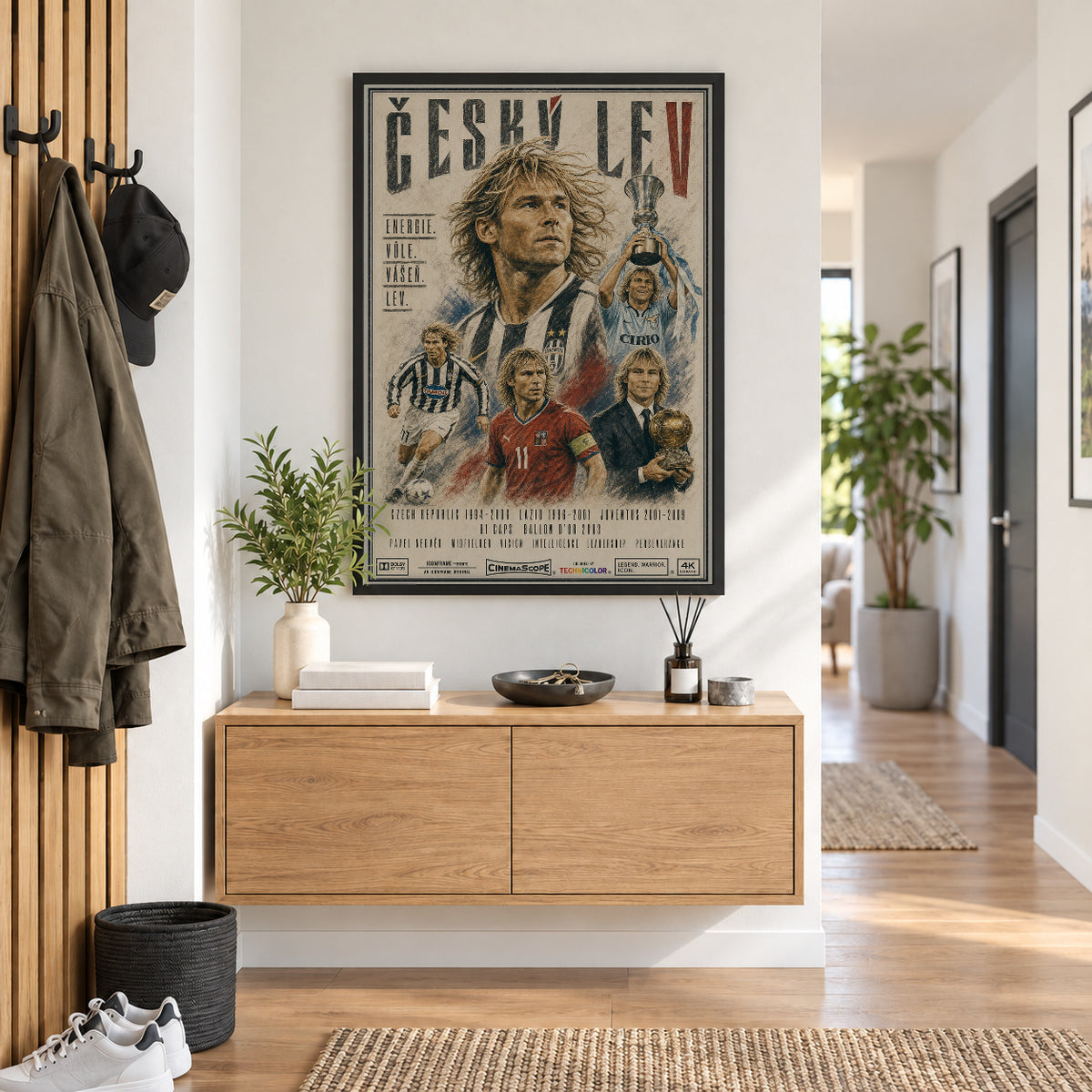 Pavel Nedvěd Poster im Flur