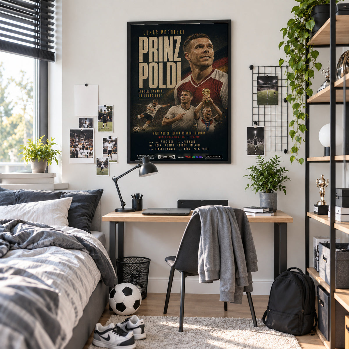 Lukas Podolski Poster im Jugendzimmer