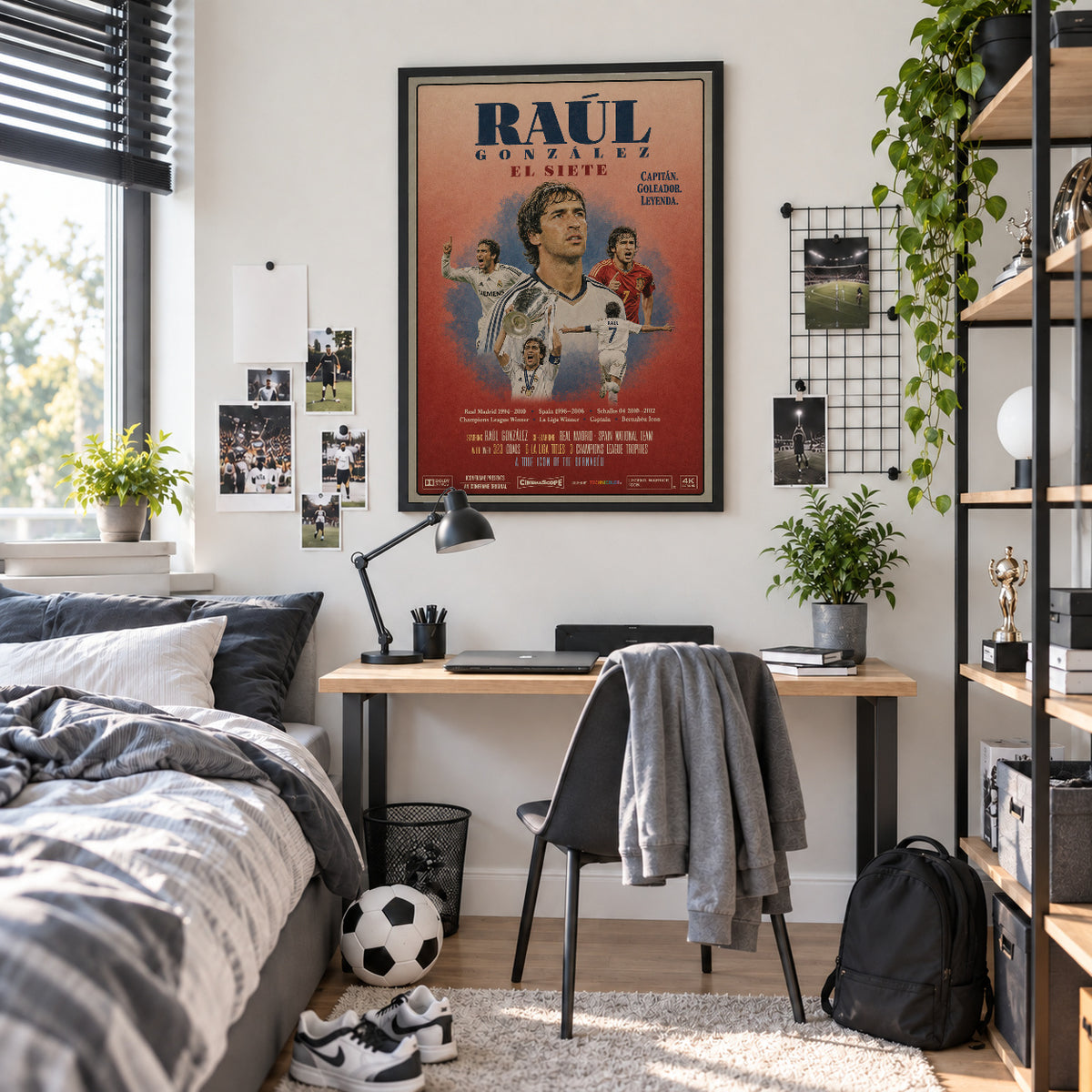 Raúl Poster im Jugendzimmer
