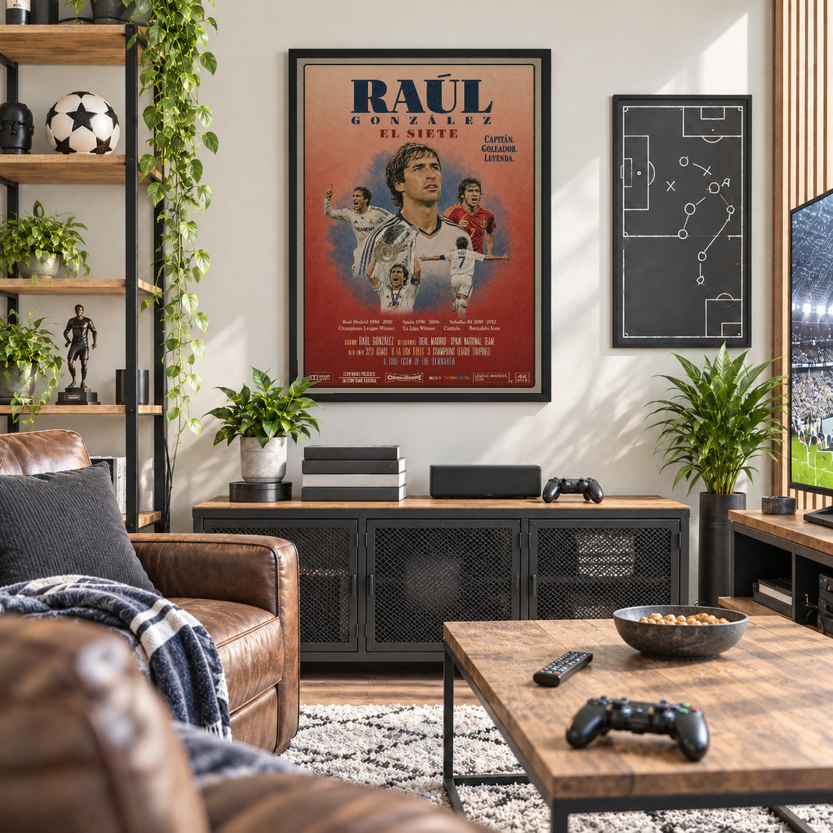 Raúl Poster in der Männerhöhle