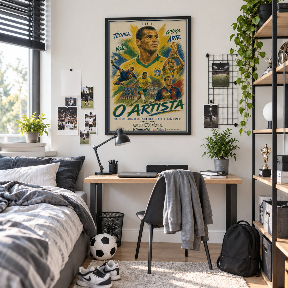 Rivaldo Poster im Jugendzimmer