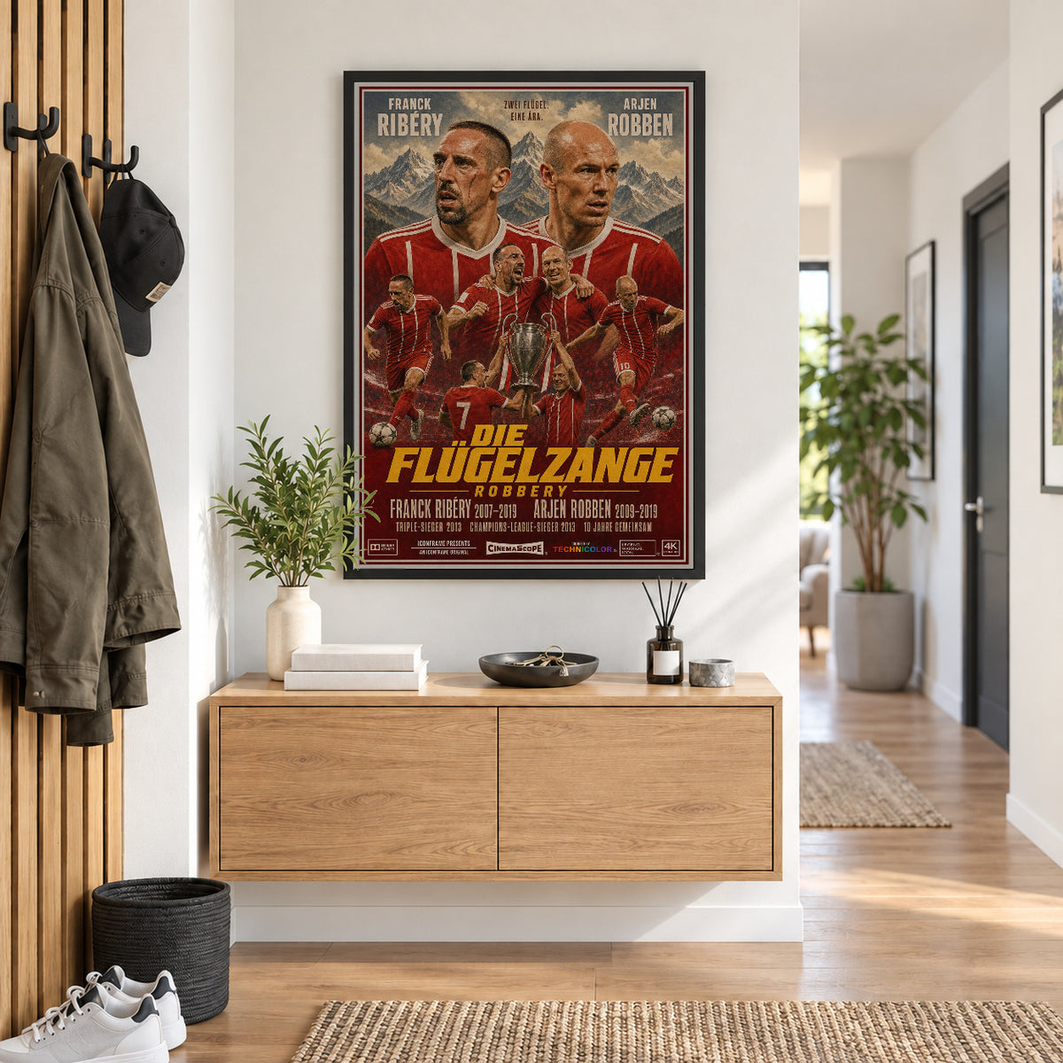 Robbery Poster im Flur