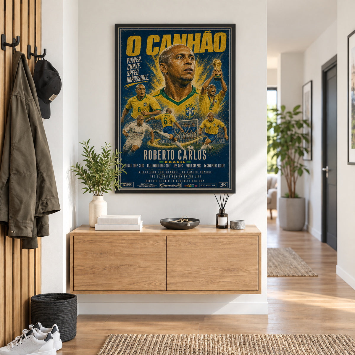 Roberto Carlos Poster im Flur