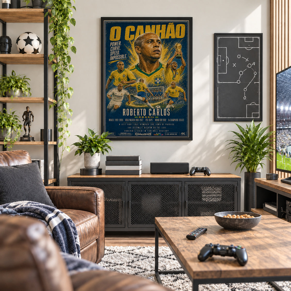 Roberto Carlos Poster in der Männerhöhle